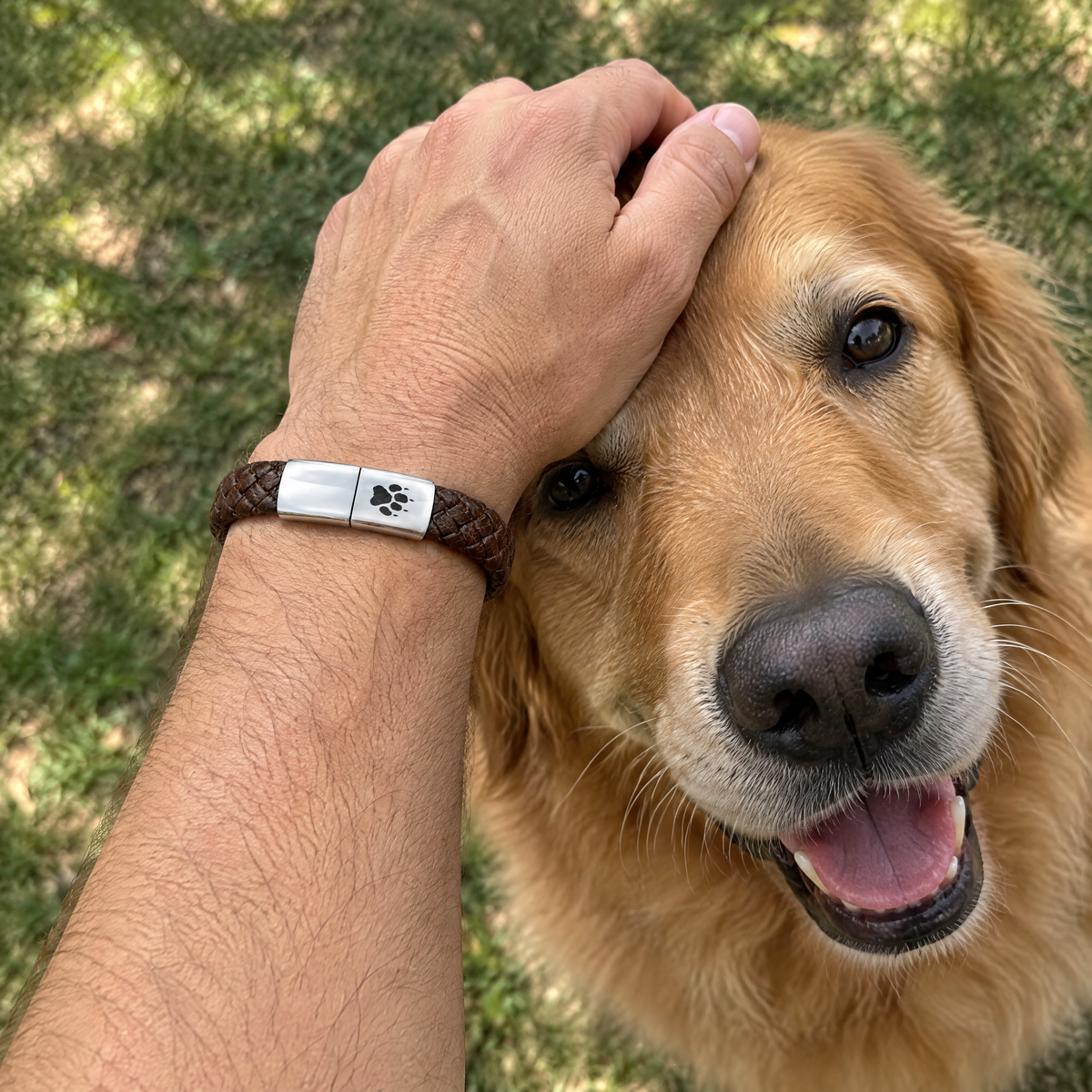 Saddle Men's Bracelet worn on the wrist